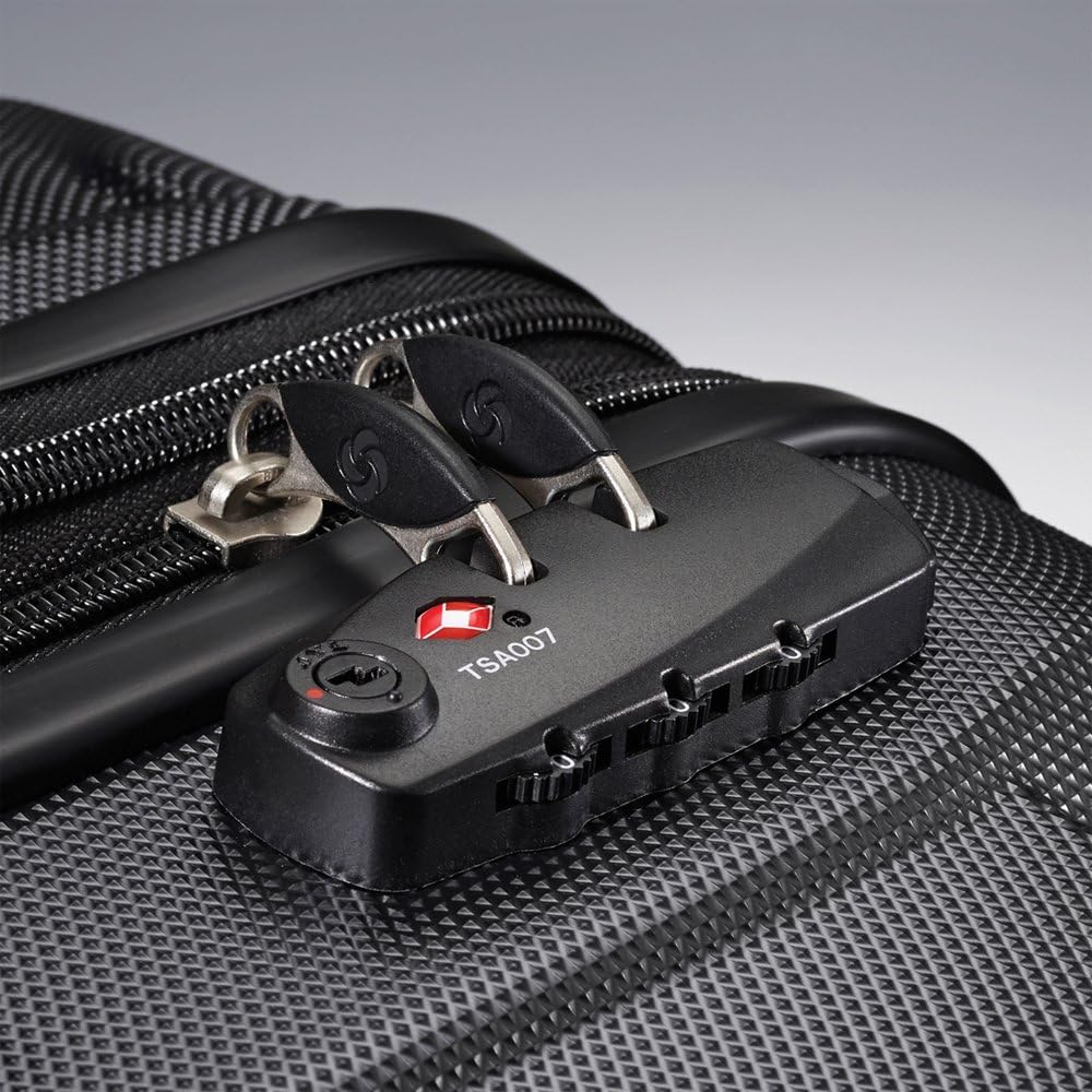 Samsonite 68309-1041/68308-1041 Omni Hardside Spinner 2-Piece Luggage Set 24 Inch and 20 Inch - Black