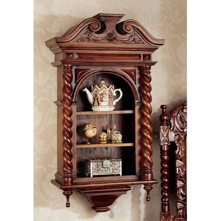 Design Toscano Charles II Wall Curio Cabinet