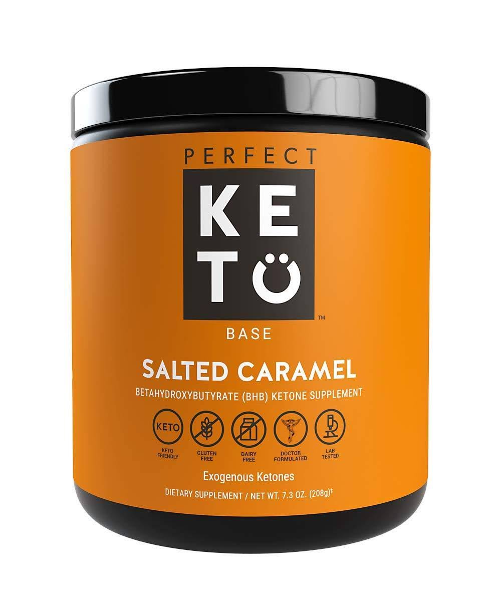 Perfect Keto Exogenous Ketones: Base BHB Salts Supplement Vanilla Flavor