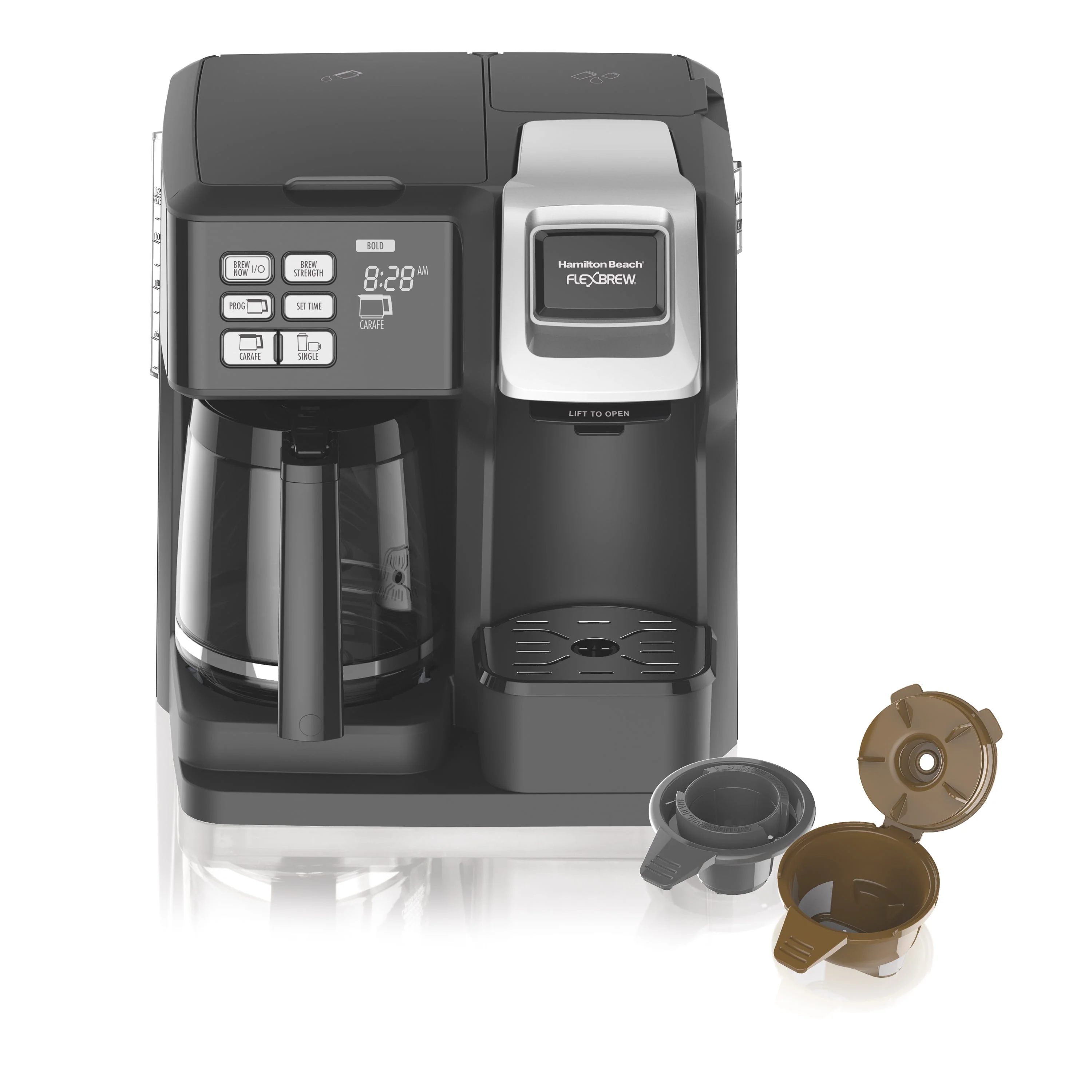 Hamilton Beach 49976 FlexBrew 2-Way Coffee Maker, Plastic, Black