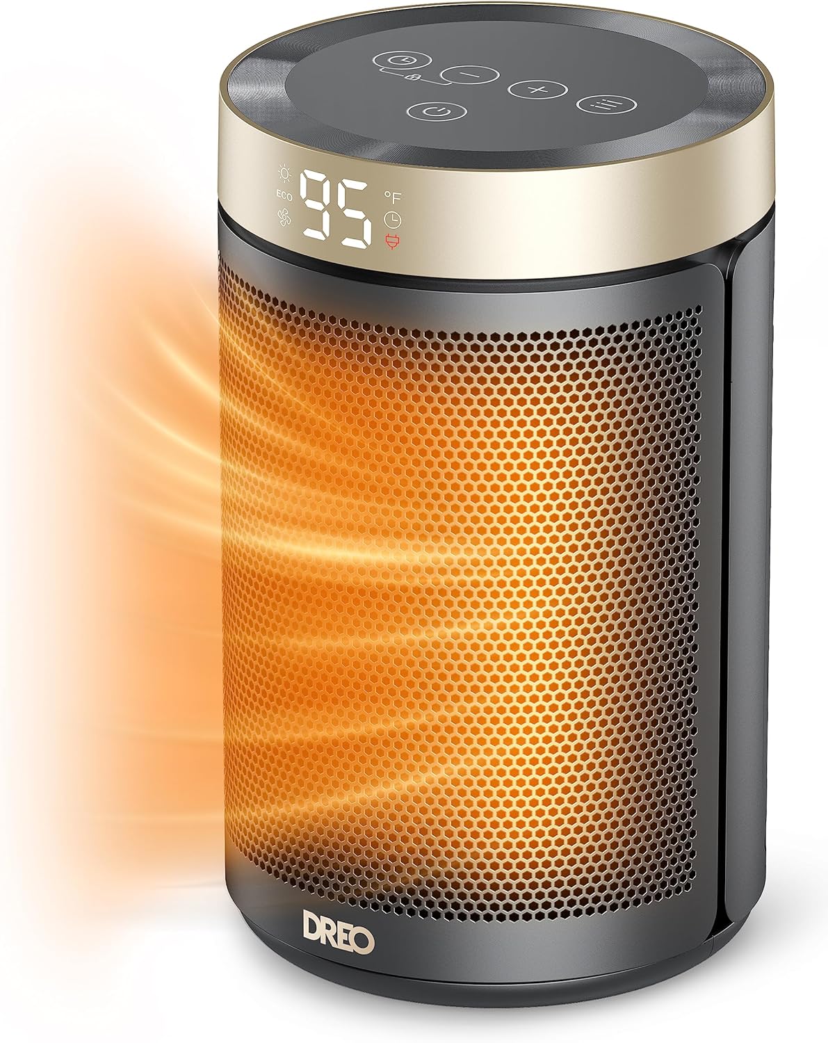 Dreo Wall Heater for Bathroom, Smart Space Heaters with ALCI Plug, 1500W, 120° & Space Heater, Portable Electric Heaters for Indoor Use with Thermostat, Digital Display