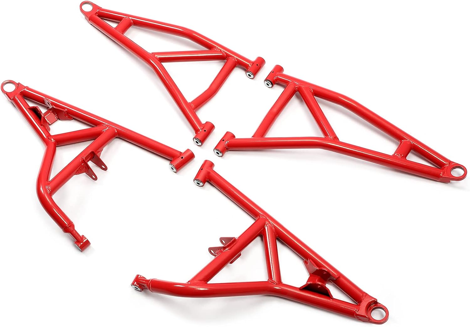 HECASA 4 A Arms Compatible with 2014-2022 Polaris RZR XP 1000 / 4 1000 1.5 Additional Clearance Front Upper & Lower A-Arms Rods High Clearance Red