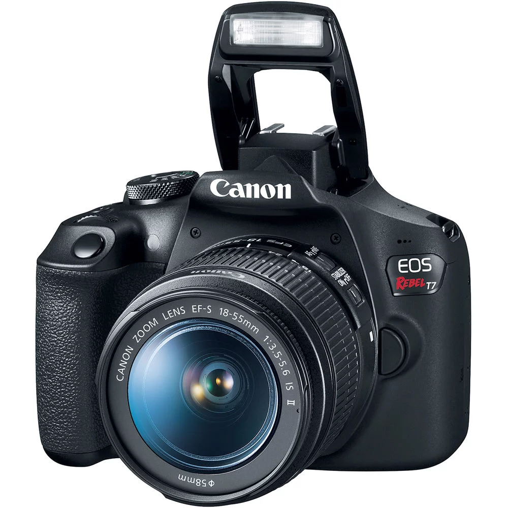 Canon EOS Rebel T7 Camera W/ 18-55mm and EF-S 55-250mm Lens  - Advanced Bundle