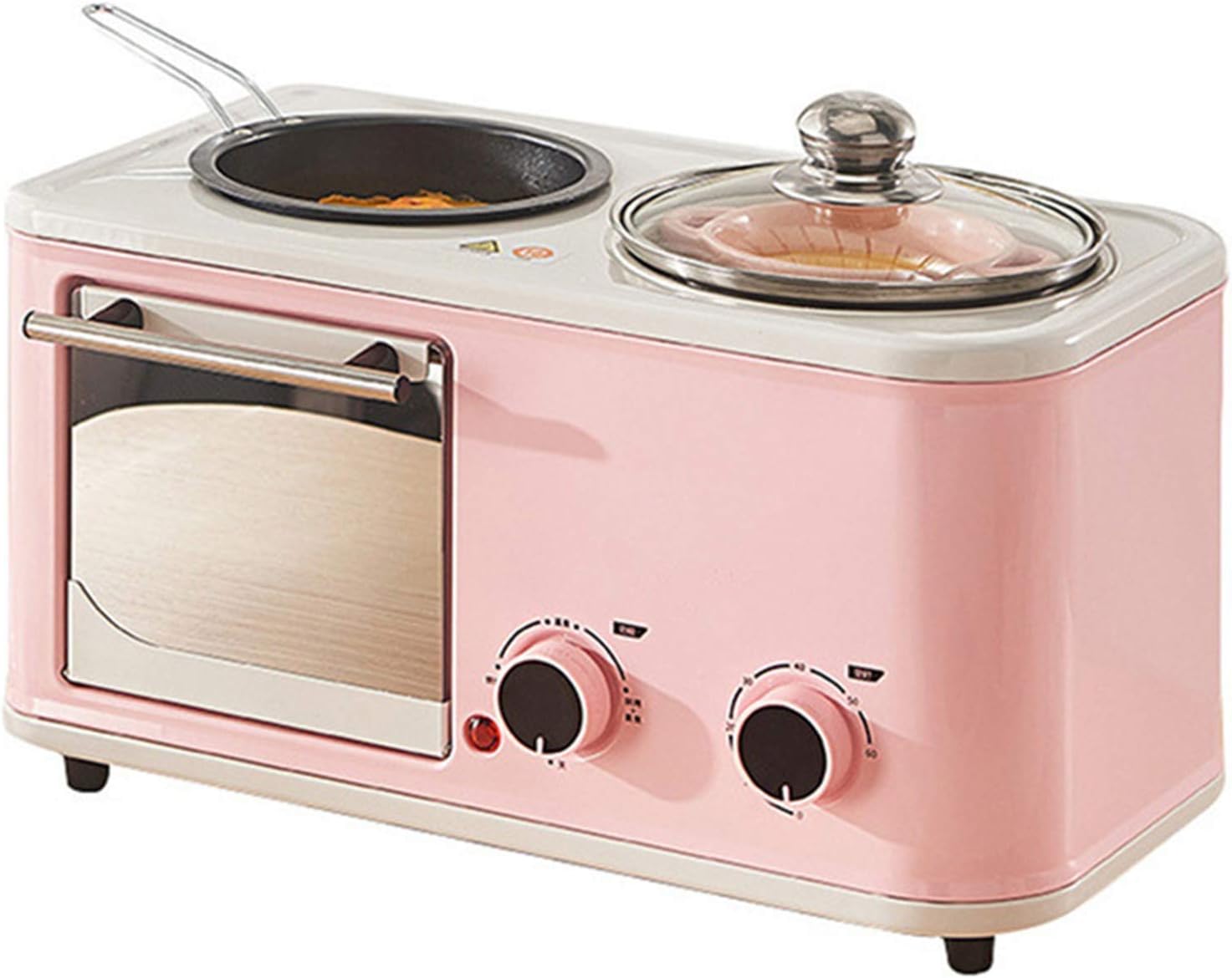Oven Built in Electric Single Oven - Stainless Steel Premium Convection Halogen Oven Cooker Mini Oven and Grill Ideal for Roasting,Baking Happy Life