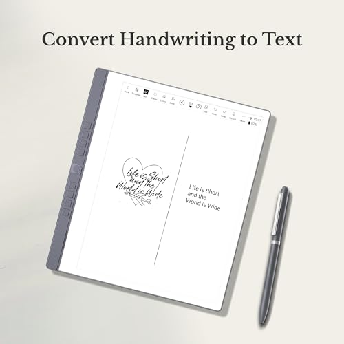 eNote Paper Tablet Bundle, 10.3-inch Pen Only Writing Tablet, Electronic Notebook Digital Notepad, E-Ink Reader with B5 Pen and Protective Folio