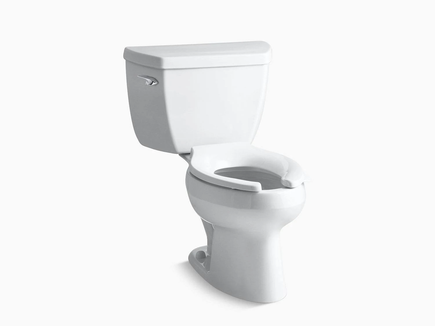 Kohler K-3505 Wellworth Classic Two-Piece Elongated 1.6 GPF Toilet Black