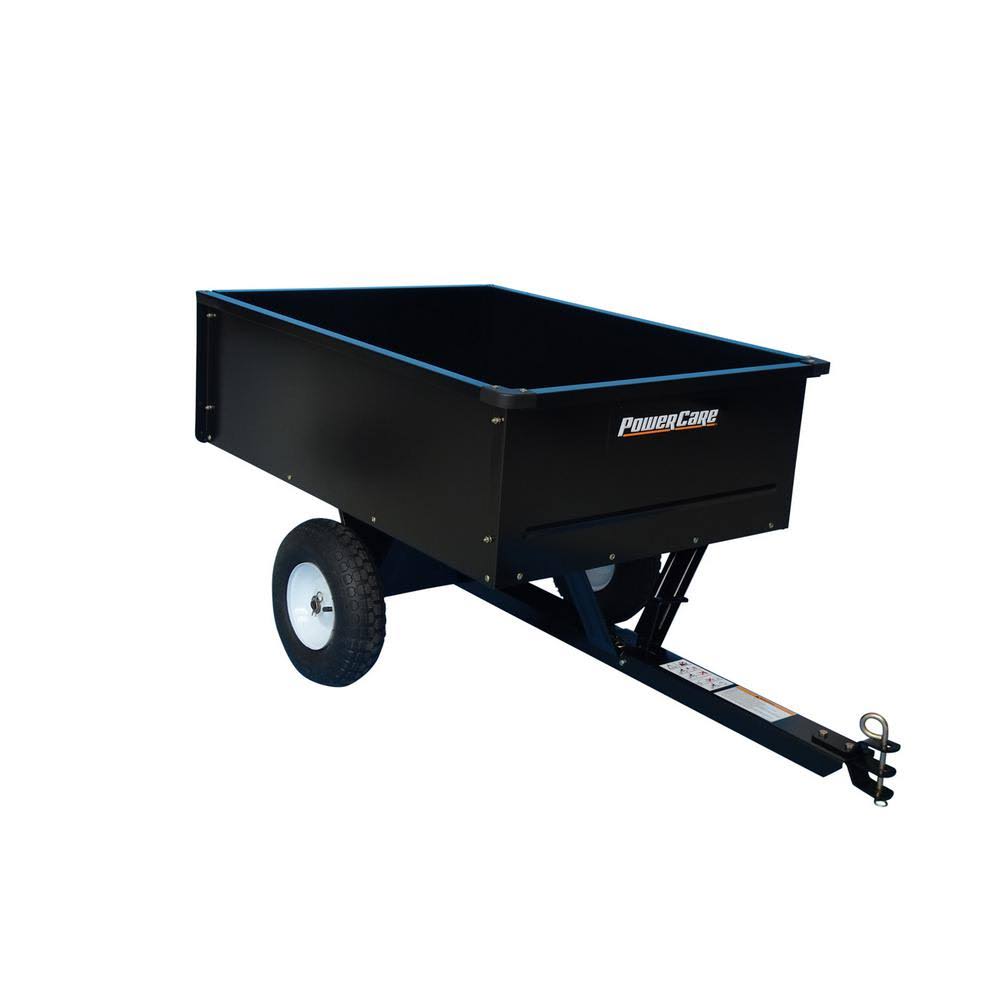 Powercare 10 Cu. ft. Lawn Mower Dump Cart with Wheels