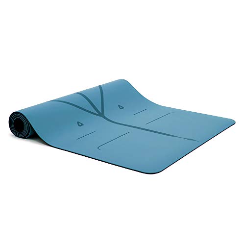 Liforme Travel Yoga mat – Patented Alignment System, Warrior-Like Grip, Non-Slip, Eco-Friendly, Ultra-Lightweight and Sweat Resistant, Made with Natural Rubber