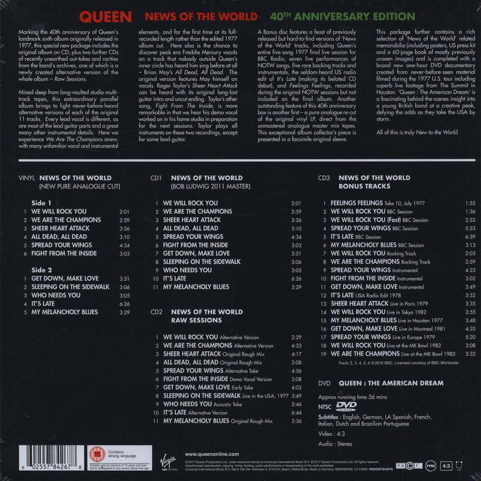 Queen - News of The World (40th Anniversary Edition) CD