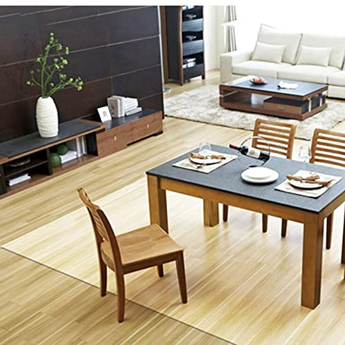 Clear Vinyl Plastic Floor Runner Protector 1.5mm Thick Runner Rug Hardwood Cover Protector Clear Carpet, Wood Floor/Tile/Table Top Waterproof Rug Runner,90/114cm Wide,length 50-400cm,Area Rug Clear Vi