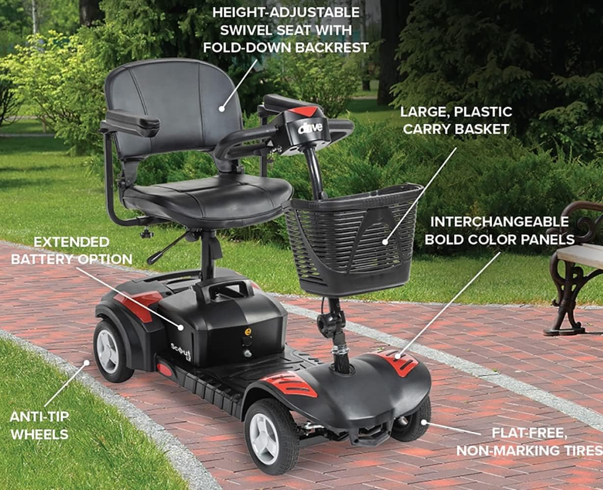 Scout 4 LT Travel Power Mobility Scooter includes 5 Year Protection Plan