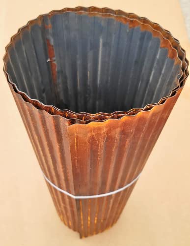 Colorado Steel Rustic Corrugated Metal Wainscoting (Rusted - 10 Foot Roll)