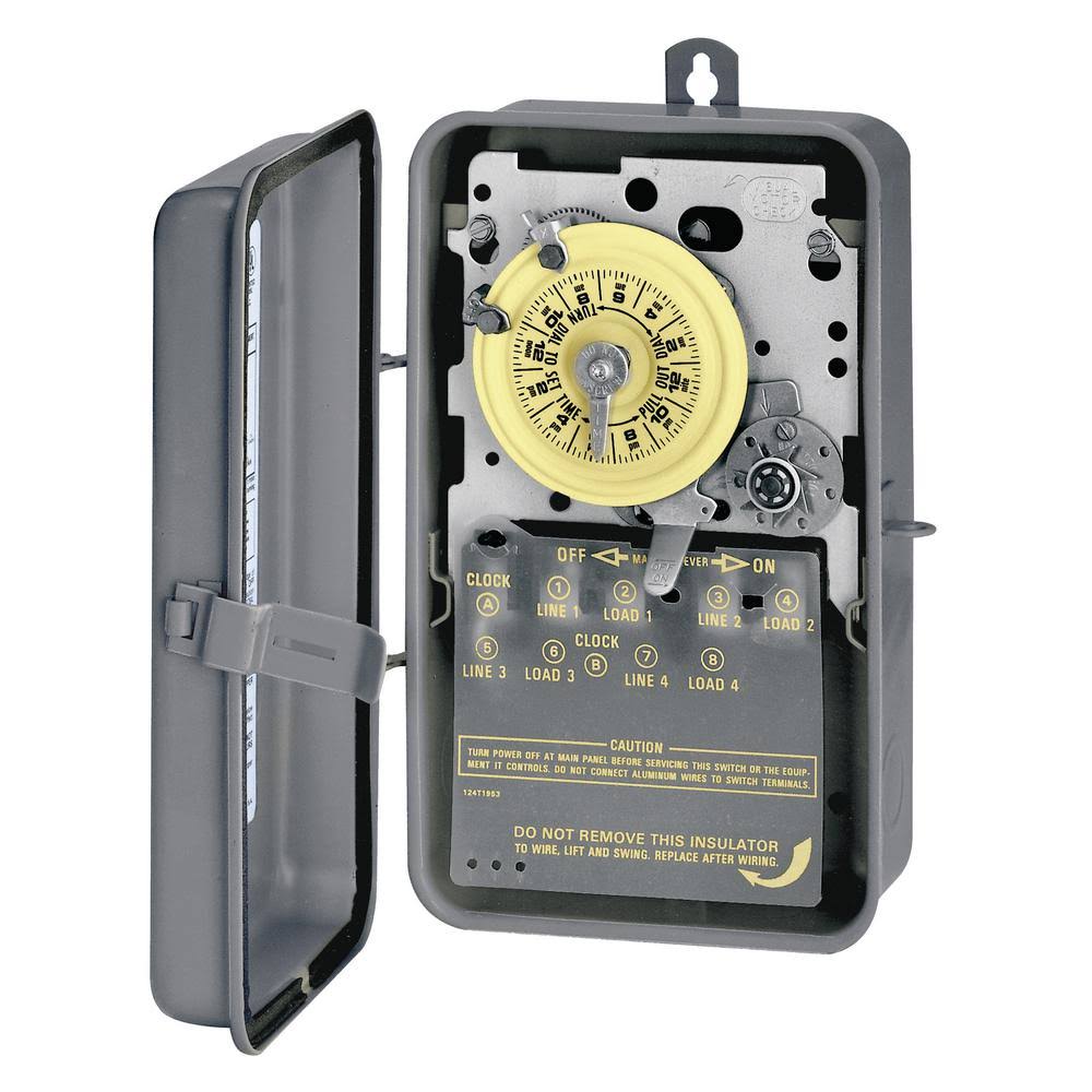 Intermatic T173R Electromechanical Timer,DPST,40A, 3R
