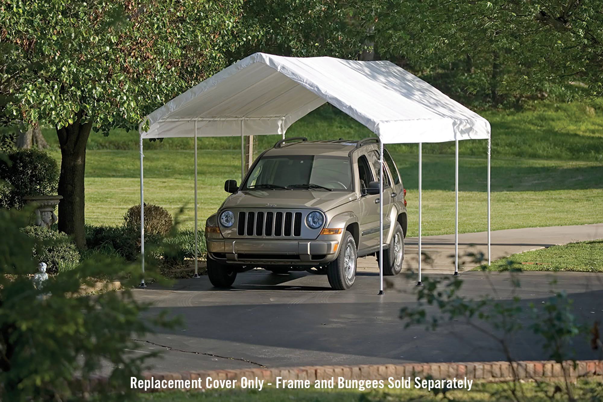 ShelterLogic Max AP 10 ft. x 20 ft. White Canopy Replacement Cover