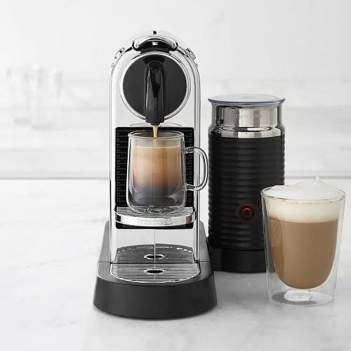 Nespresso CitiZ u0026 Milk Espresso Machine by De&Longhi, Chrome EN267CAE
