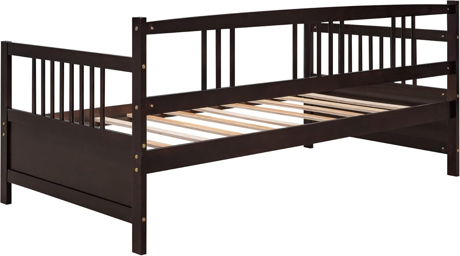 Modern Solid Wood Daybed, Multifunctional, Twin Size, Espresso (Previous SKU: WF191899AAP)