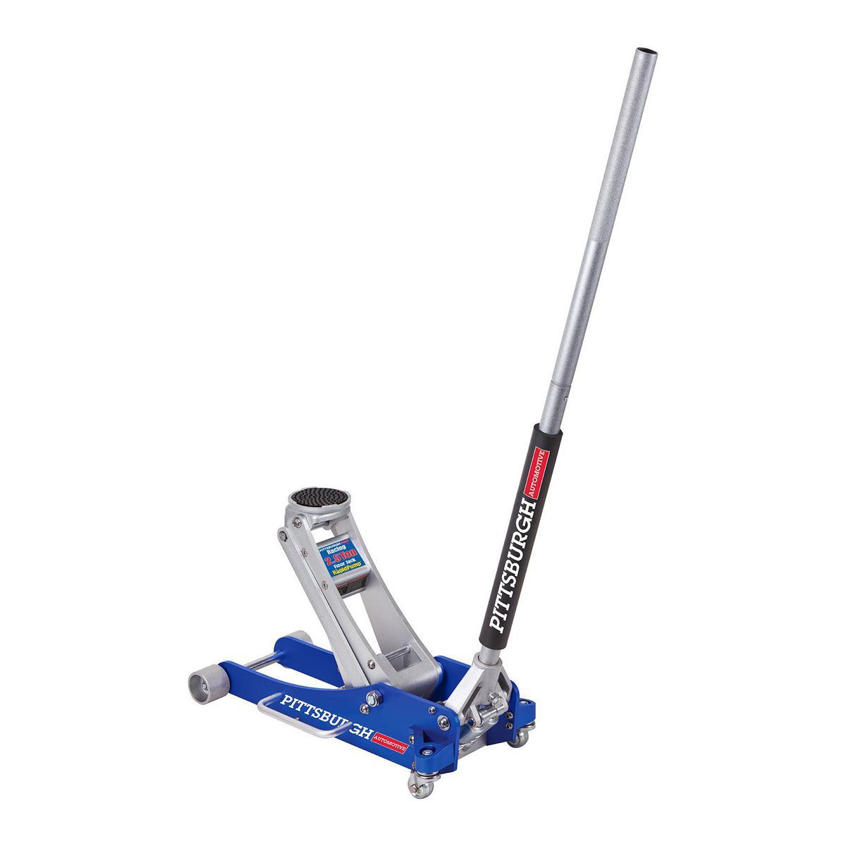 PITTSBURGH 2.5 Ton Low-Profile Aluminum Racing Floor Jack with RAPID PUMP