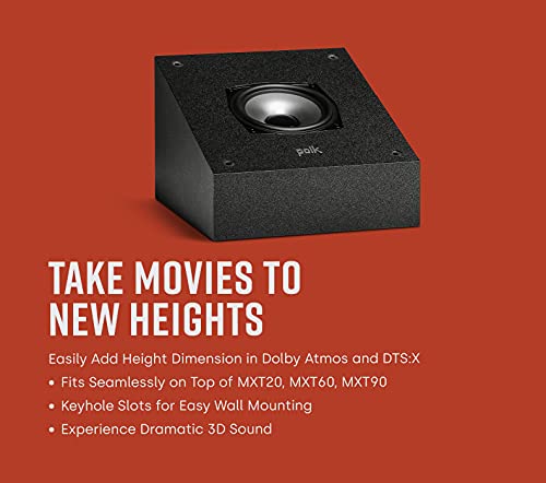 Polk Monitor XT10 Home Subwoofer, 10" Deep Bass Woofer, 100W Class D Amplification, Dolby Atmos, Auro 3D & DTS:X Compatible, Black
