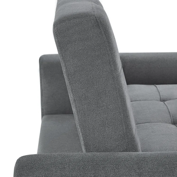 Serta Sabrina 73 Queen Rolled Arm Tufted Back Convertible Sleeper Sofa with Cushions