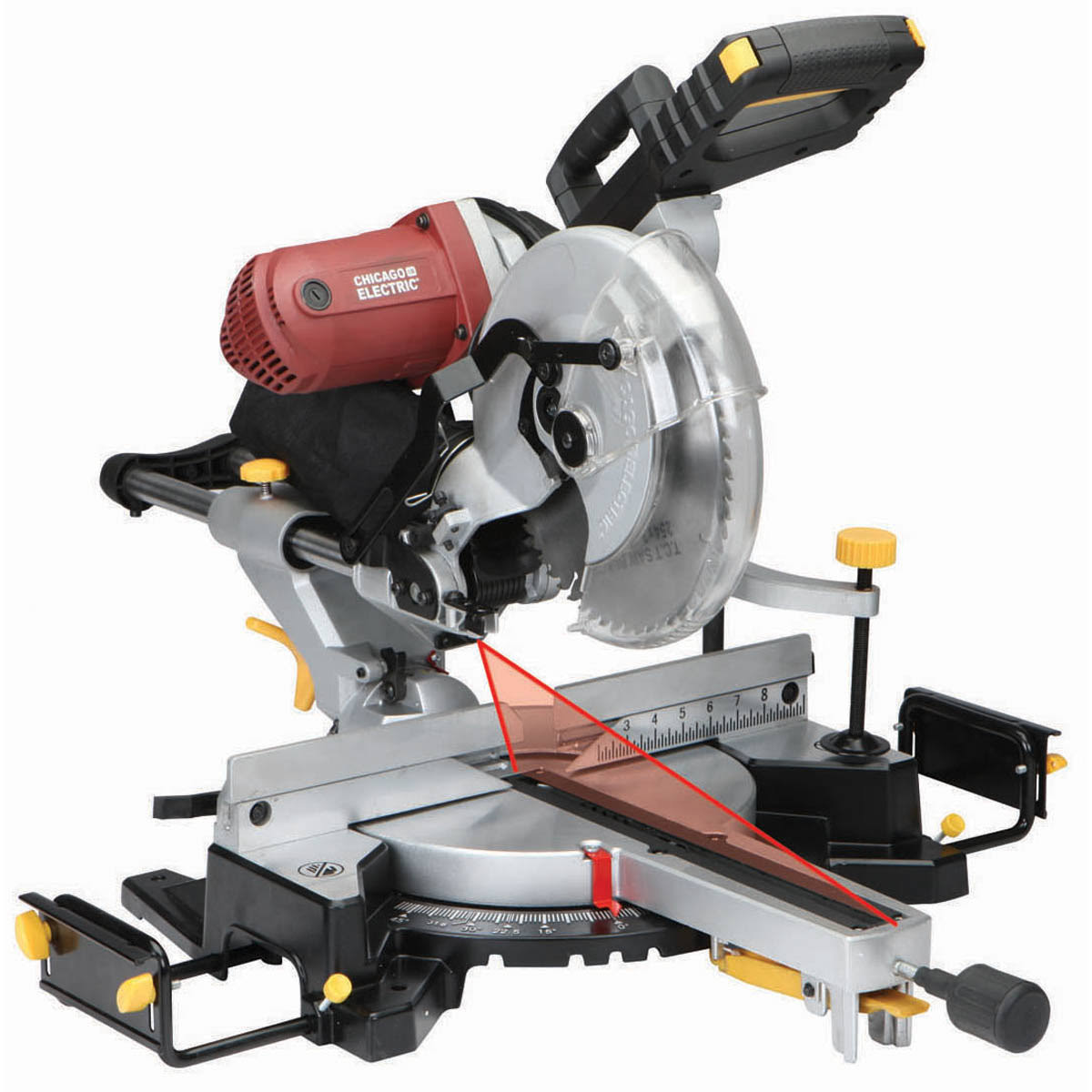 Chicago Electric Power Tools 12 in. Dual-Bevel Sliding Compound Miter Saw 61970