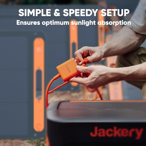 Jackery SolarSaga 200W Portable Solar Panel, IP68 with Sunlight Angle Indicator, Compatible with Jackery 1500 Pro/2000Pro/2000 Plus/3000Pro Solar Generator, for Rooftops Outdoor Camping and RVs