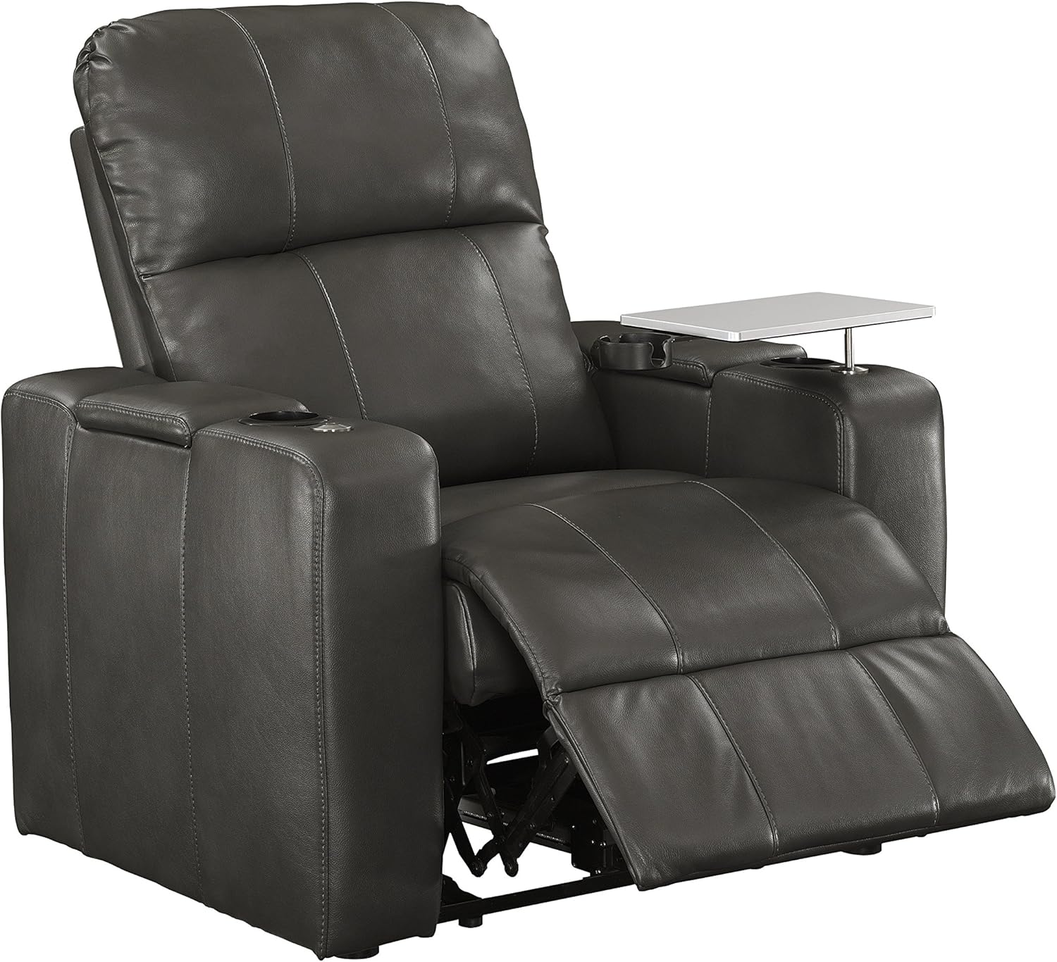 Pulaski Larson Theatre Recliner, 38.0" L X 39.5" W X 43.0" H, Black