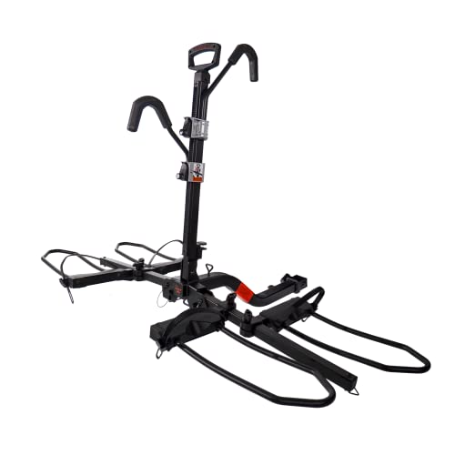 HYPERAX Volt RV 4X - Hitch Mounted 4 Bike Rack Carrier for RV, Camper, Trailer,Motorhome, Toad with 2" Class 3 or Higher Hitch Fits Up to 2x75lb E Bike +2X50lb Bikes with Up to 5" Fat Tire