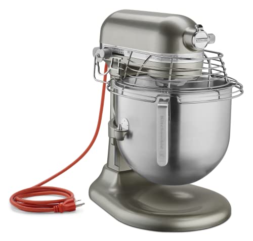 KitchenAid KSM8990CU 8-Quart Commercial Countertop Mixer, 10-Speed, Gear-Driven, Contour Silver