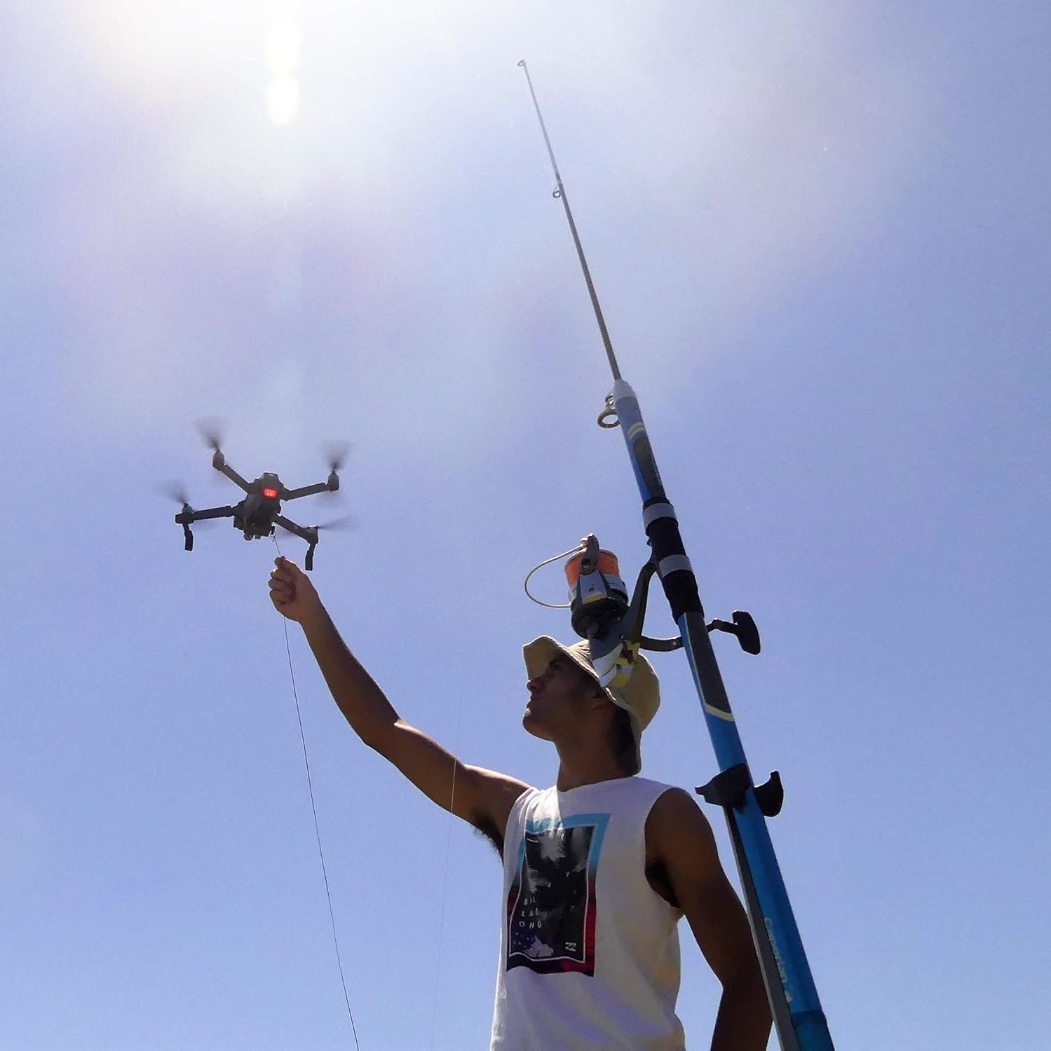 Release and Drop Professional Device for DJI Mavic 1 Pro/Platinum – Drone Fishing, Bait Release, Load Delivery, Search and Rescue and Fun – U.S. Patent - by DRONE SKY HOOK
