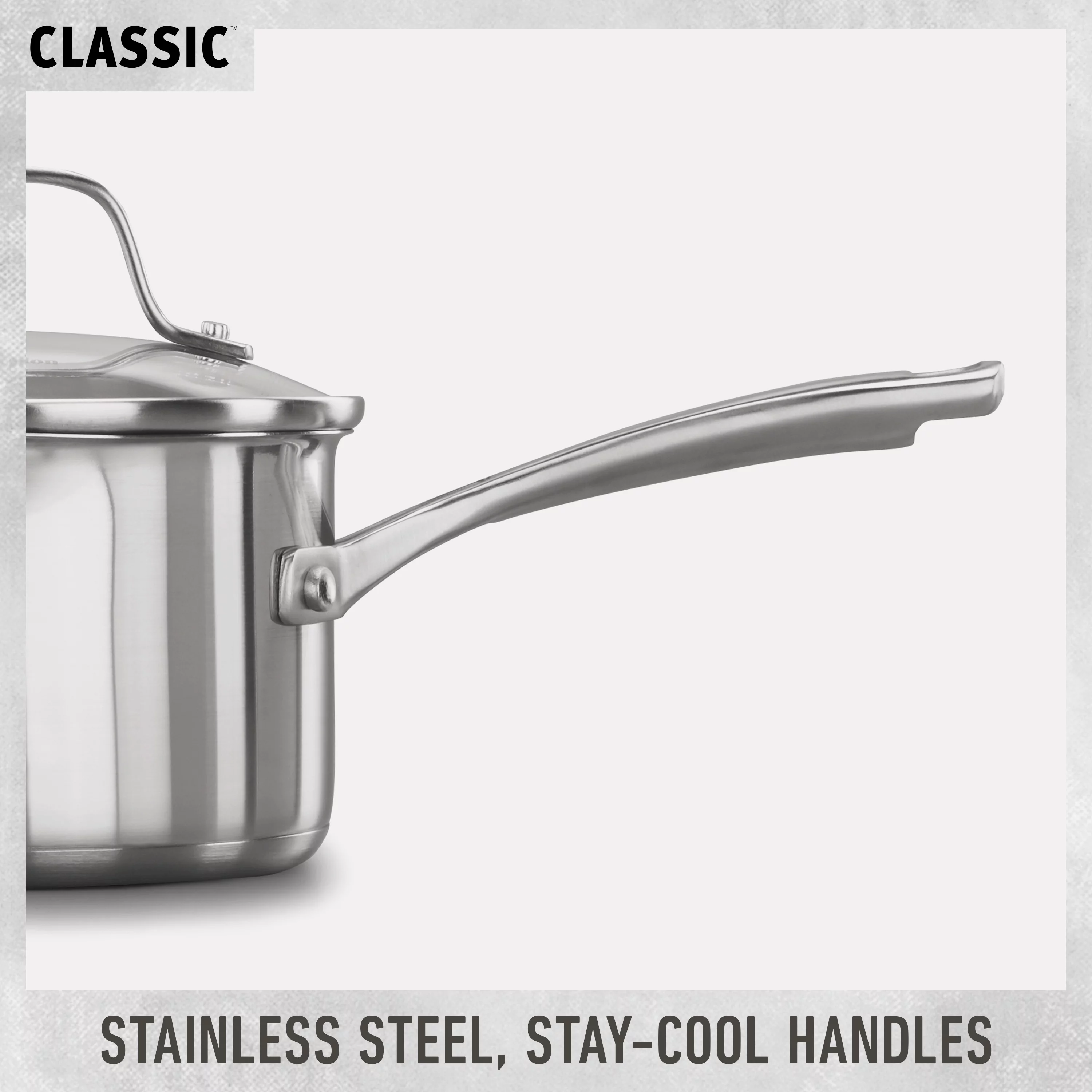 Calphalon Classic Stainless Steel 10-Piece Cookware Set, Dishwasher Safe