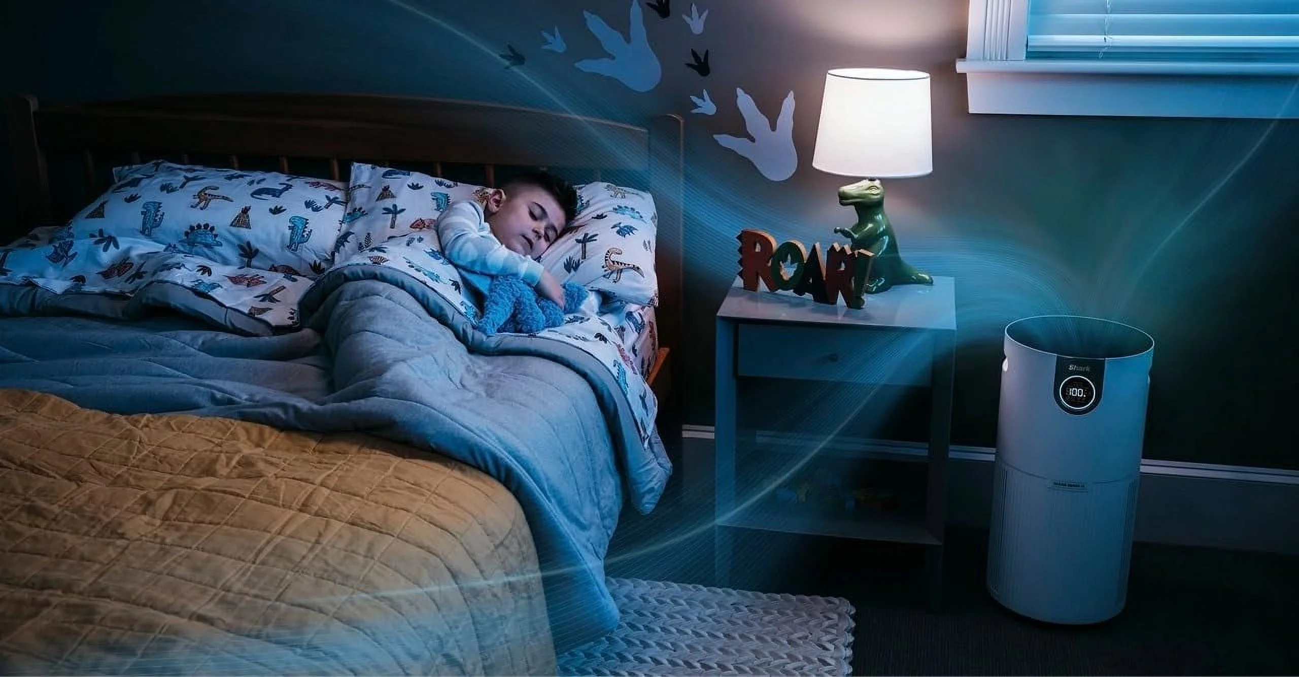Open Box Shark Air Purifier MAX with Anti-Allergen Nanoseal and HEPA Air Filter Technology UA205