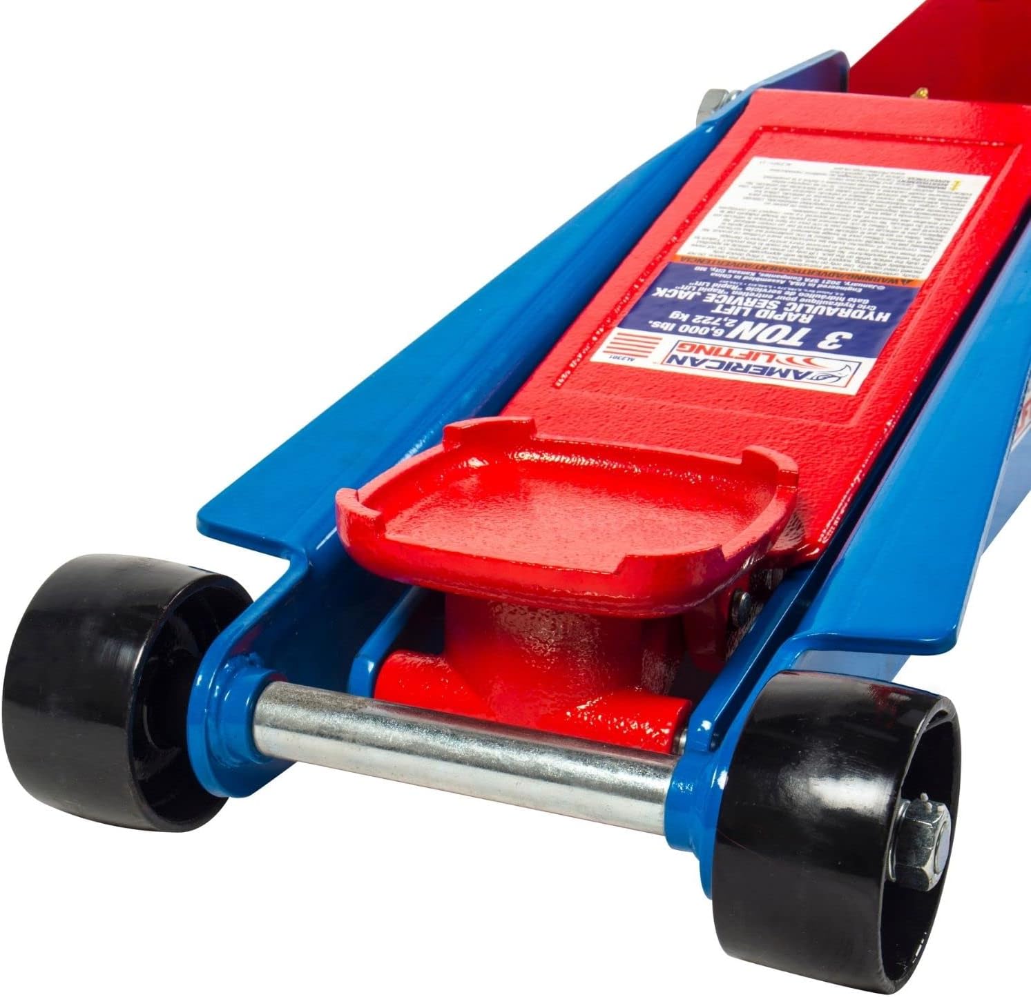 American Lifting AL2301 Floor Jack 3 Ton - Professional Heavy Duty Hydraulic Rapid Lift Floor Jack for Service Car Truck SUV