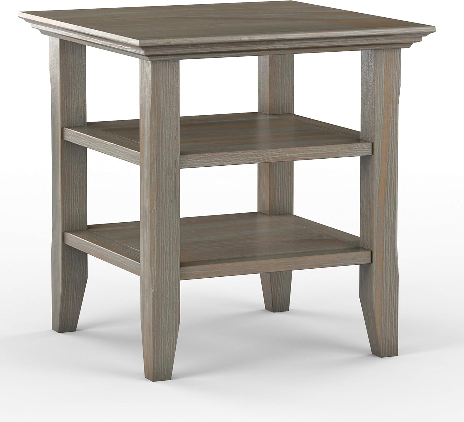 SIMPLIHOME Acadian End Table, 19 inch, Black