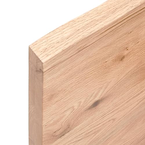 Wall Shelf Light Brown 39.4"x7.9"x1.6" Treated Solid Wood Oak,Optimized:Embrace the beauty of nature with its unique live edge design. Each shelf is meticulously handcrafted, showcasing the natural va