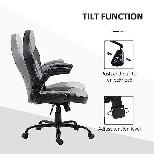 Vinsetto Big and Tall Executive Office Chair with Wide Seat, Computer Desk Chair with High Back Diamond Stitching, Adjustable Height & Swivel Wheels, Black