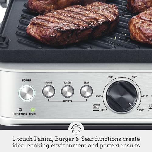 Breville Bgr700Bss The Sear And Press Countertop Electric Grill Bes860Xl Stainless Steel Bes860Xl countertop griddle appliance