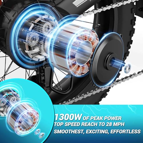 Folding Electric Bike,Foldable Electric Bike,Electric Bike Adults,20"x 4" Fat Tire,500w Motor Peak 1000w,48V 10Ah Removable Battery,40Miles Range 25Mph,7-Speed Gear,Folding City Ebike for Men Women