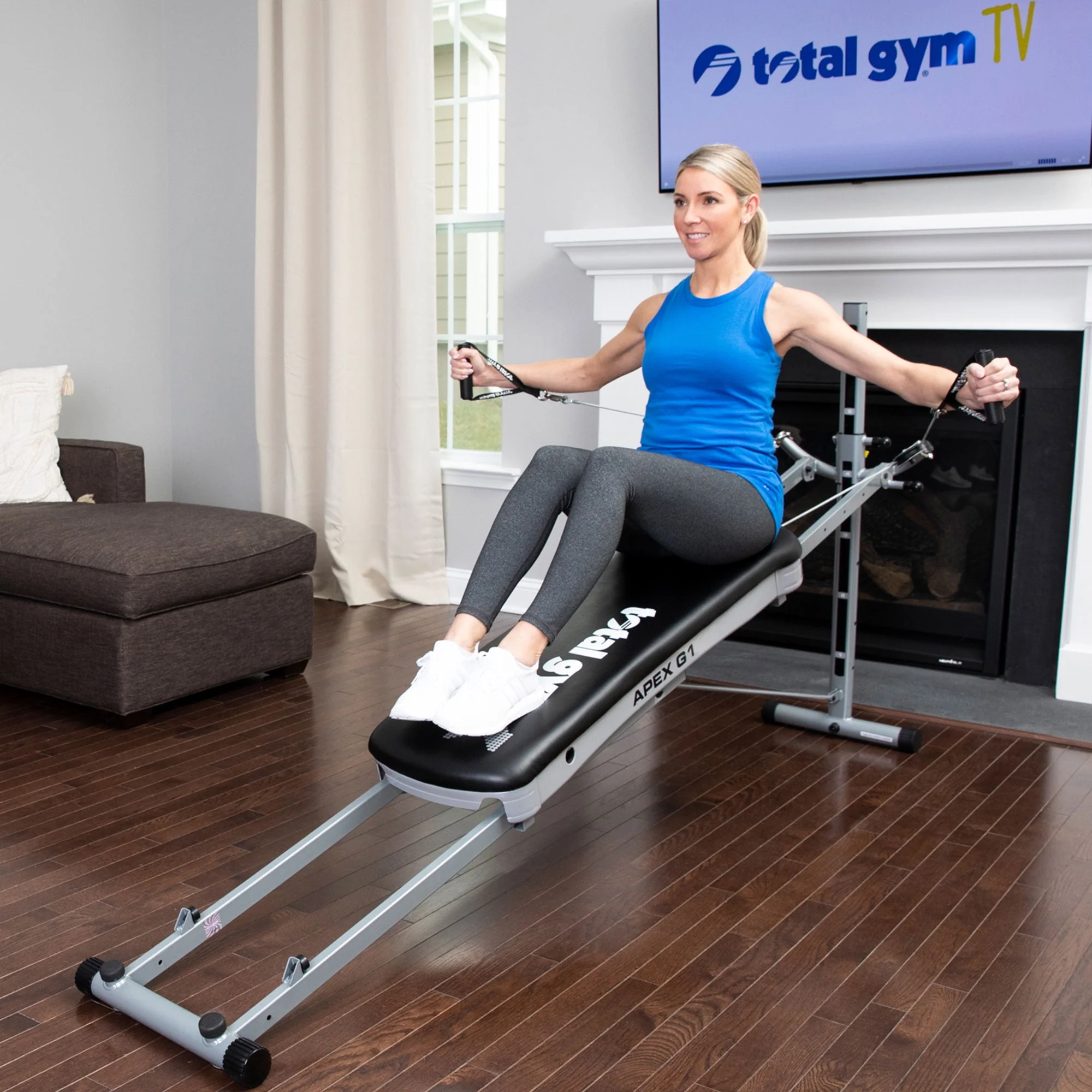 Total Gym APEX G5 Home Fitness Incline Weight Training with 10 Resistance Levels