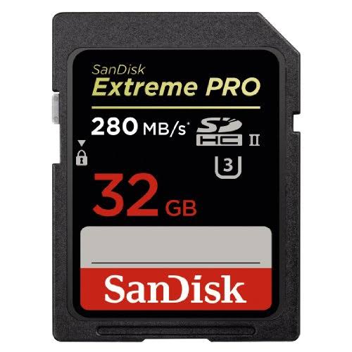 SanDisk 32GB Extreme Pro SD (sdhc) Card UHS-II 280MB/s