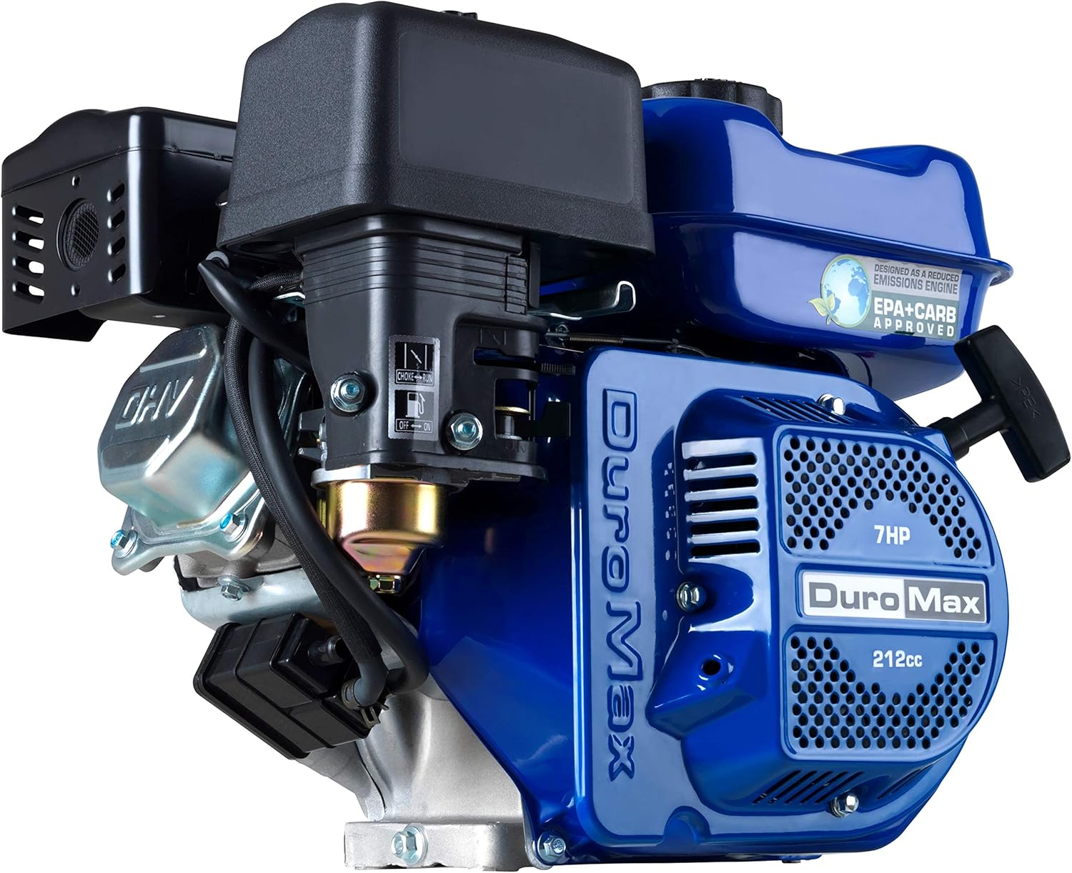 DuroMax XP7HP 208cc Recoil Start Gas Powered 50 State Approved, Multi-Use Engine, XP7HP, Blue