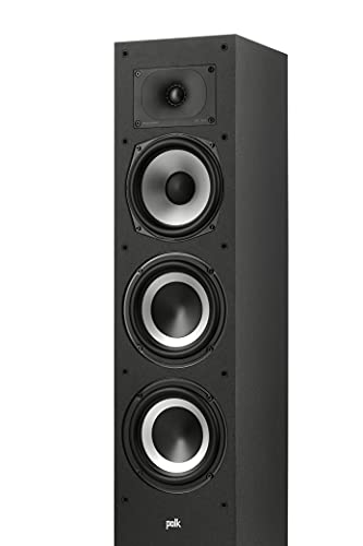 Polk Monitor XT10 Home Subwoofer, 10" Deep Bass Woofer, 100W Class D Amplification, Dolby Atmos, Auro 3D & DTS:X Compatible, Black