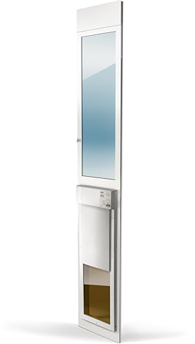 Power Pet Electronic Dog Door - High Tech Pet Electronic Pet Doors - Fully Automatic Sliding e-Glass Electronic Dog Doors - Large Pets up to 100 lbs - Tall 92-3/4 - 96 Patio Doors - PX2-SEGT