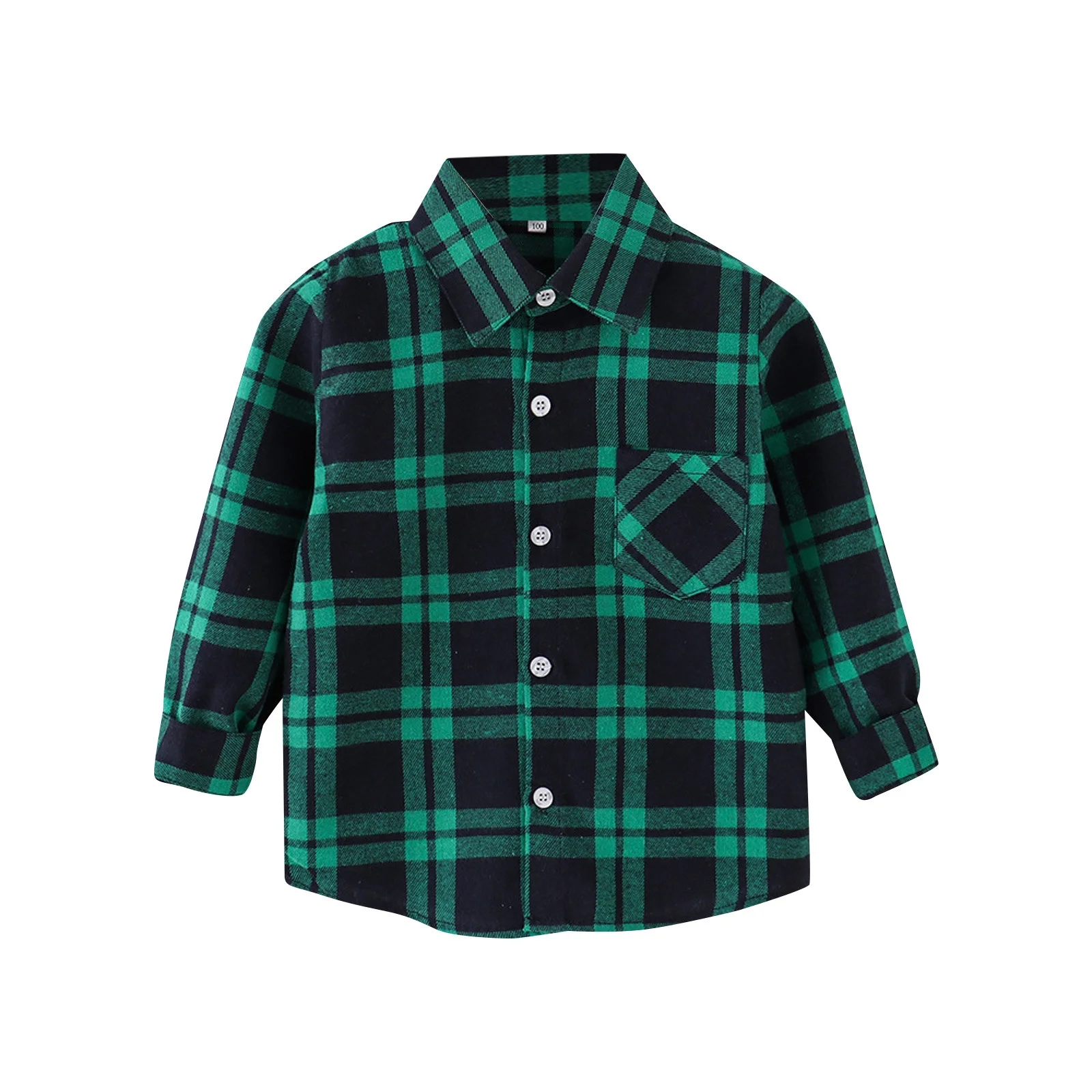 Boys Hoodies And Sweatshirts Autumn Winter Kids Flannel Jacket Plaid Long Sleeve Lapel Button Down Coat Tops Streetwear