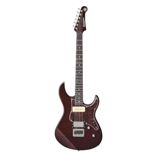 YAMAHA 6 String Solid-Body Electric Guitar, Right, Translucent Black, 612VII (PAC612VIIFM TBL)