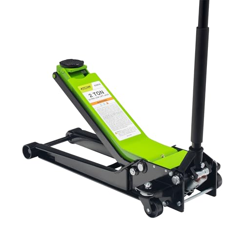 ARCAN Tools 3-Ton Quick Rise Aluminum Floor Jack with Dual Pump Pistons & Reinforced Lifting Arm (A20018_A20019)