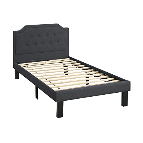 Poundex Bed, twin, Brown