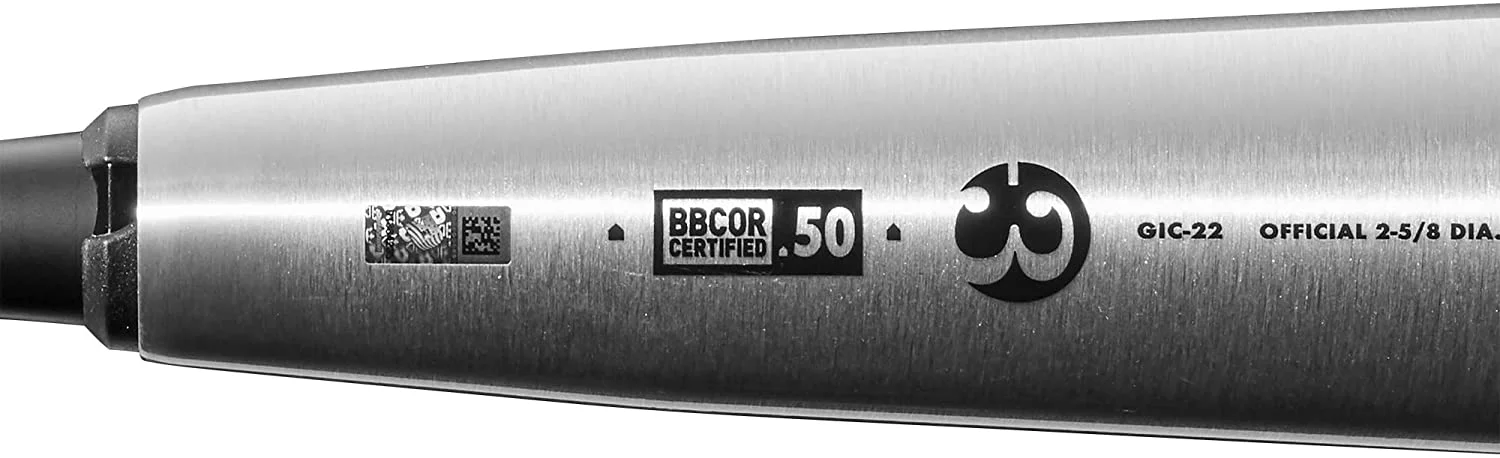New DeMarini 2022 The Goods (-3) BBCOR Baseball Bat 2 5/8" Silver/Black 33/30