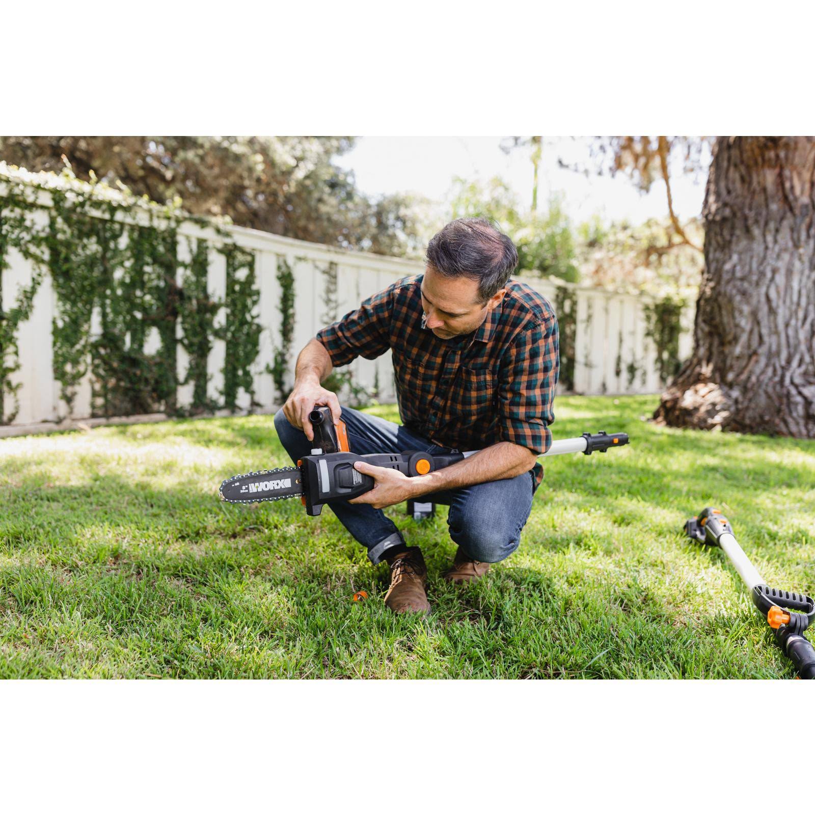 Worx 20V 2-in-1 Attachment Capable Pole Saw w/ Battery WG349