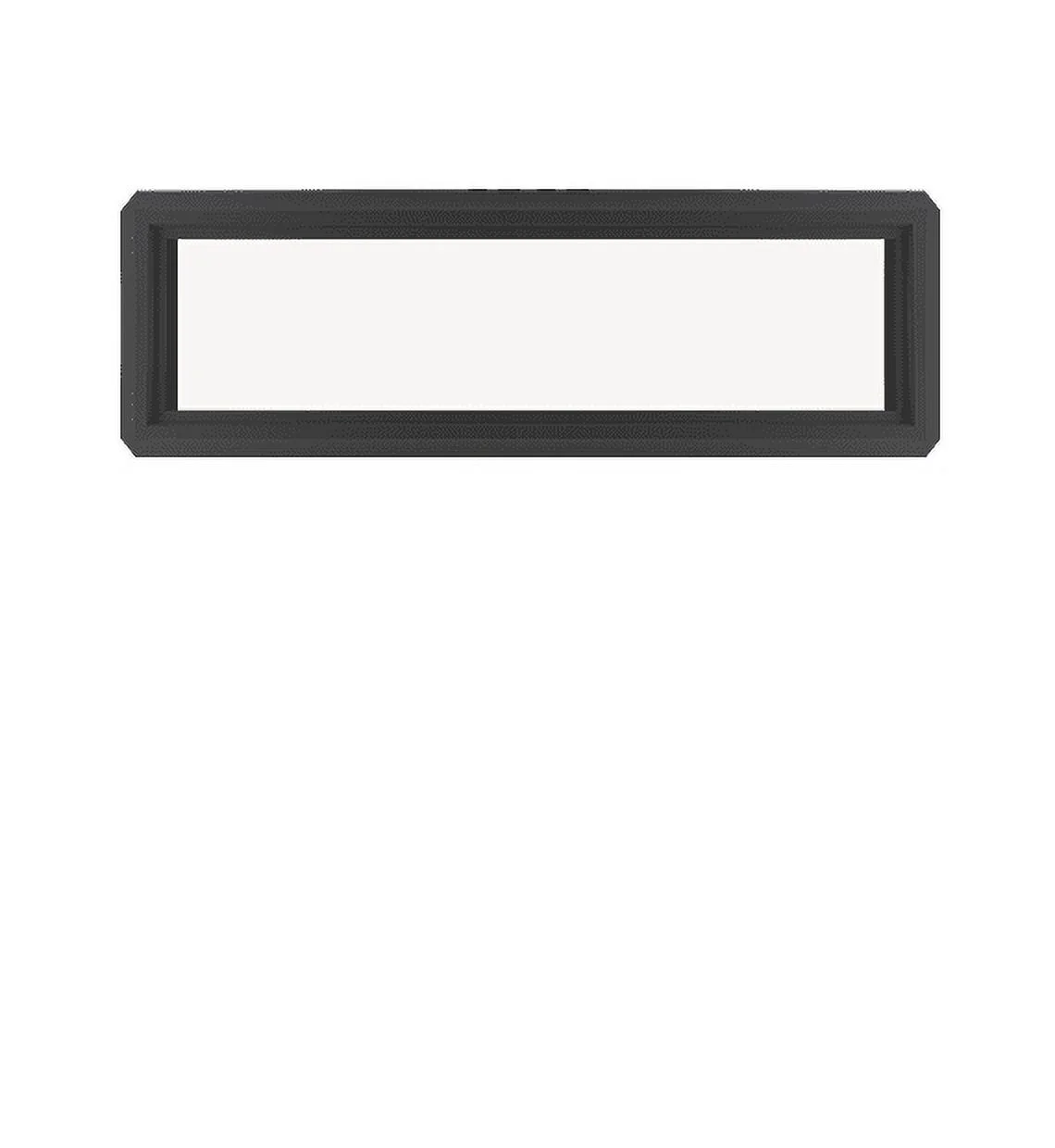 Double Pane Black Vinyl Transom Window 36" x 12" Low-E Tempered Glass Window Argon Gas Window