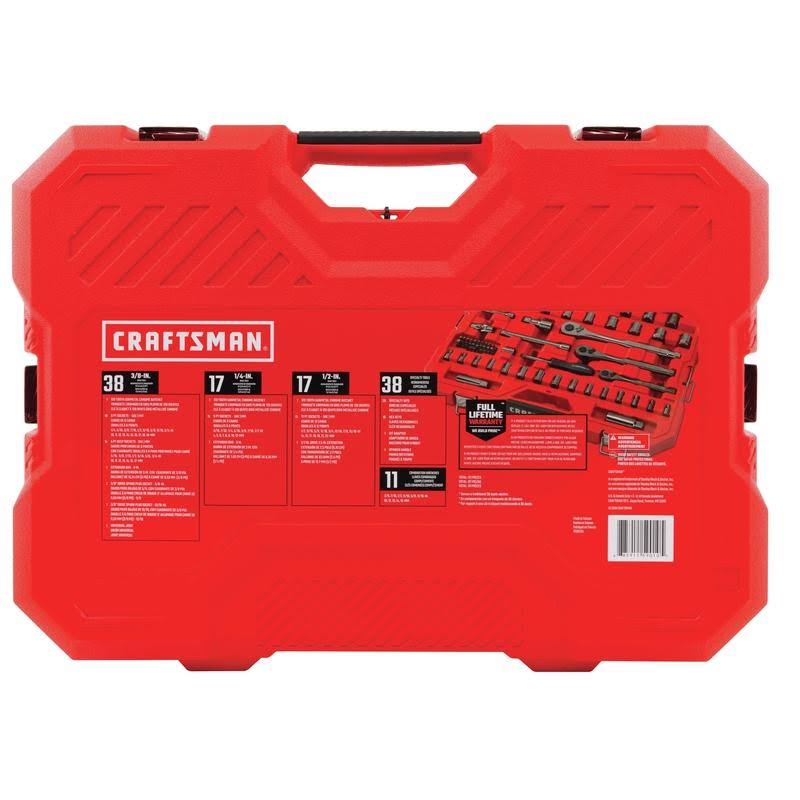 Craftsman 121 Piece SAE and Metric Chrome Mechanic Tool Set